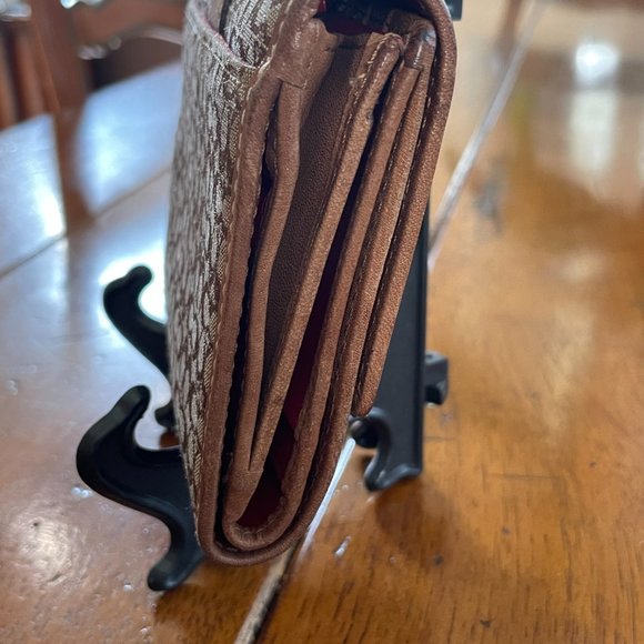 Coach Brown Signature Canvas Small Cardholder Wallet - Picture 4 of 16